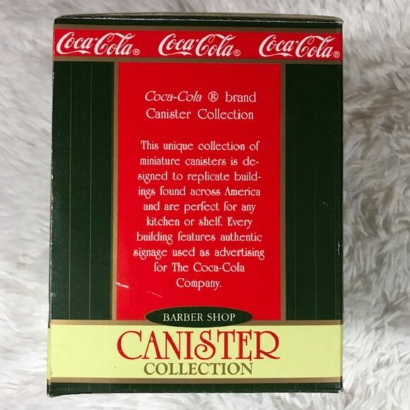 Vintage Coca-Cola Canister Collection 'Barber Shop' Miniature Canister - Picture 5 of 8